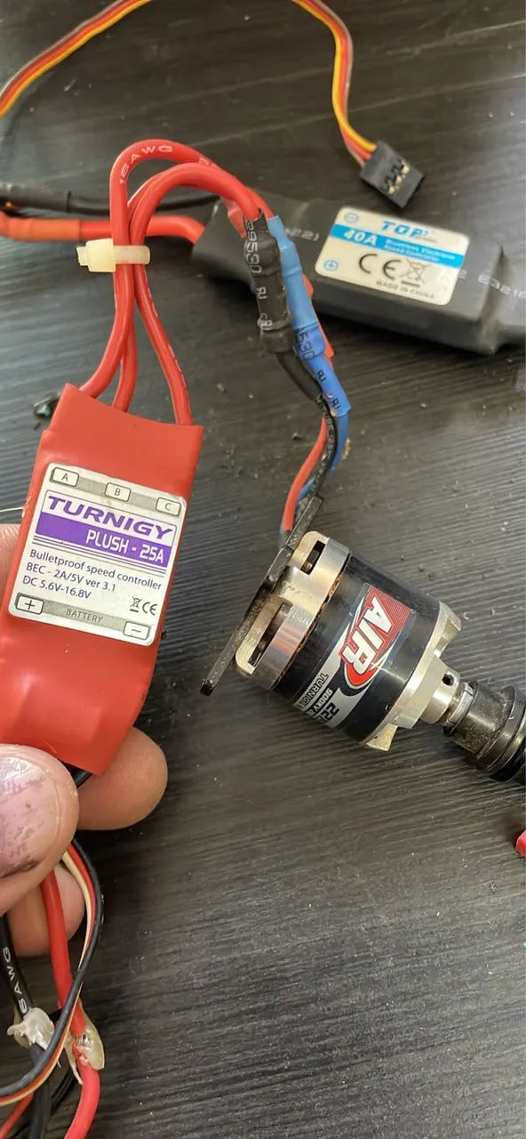 Motor e esc para aeromodelismo - Foto 3