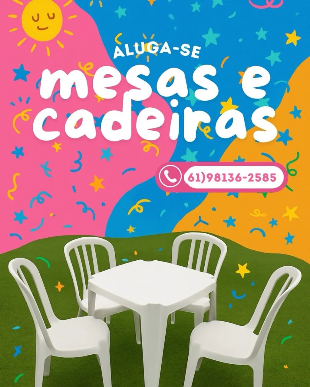 Aluguel de mesas e cadeiras em Brasília 