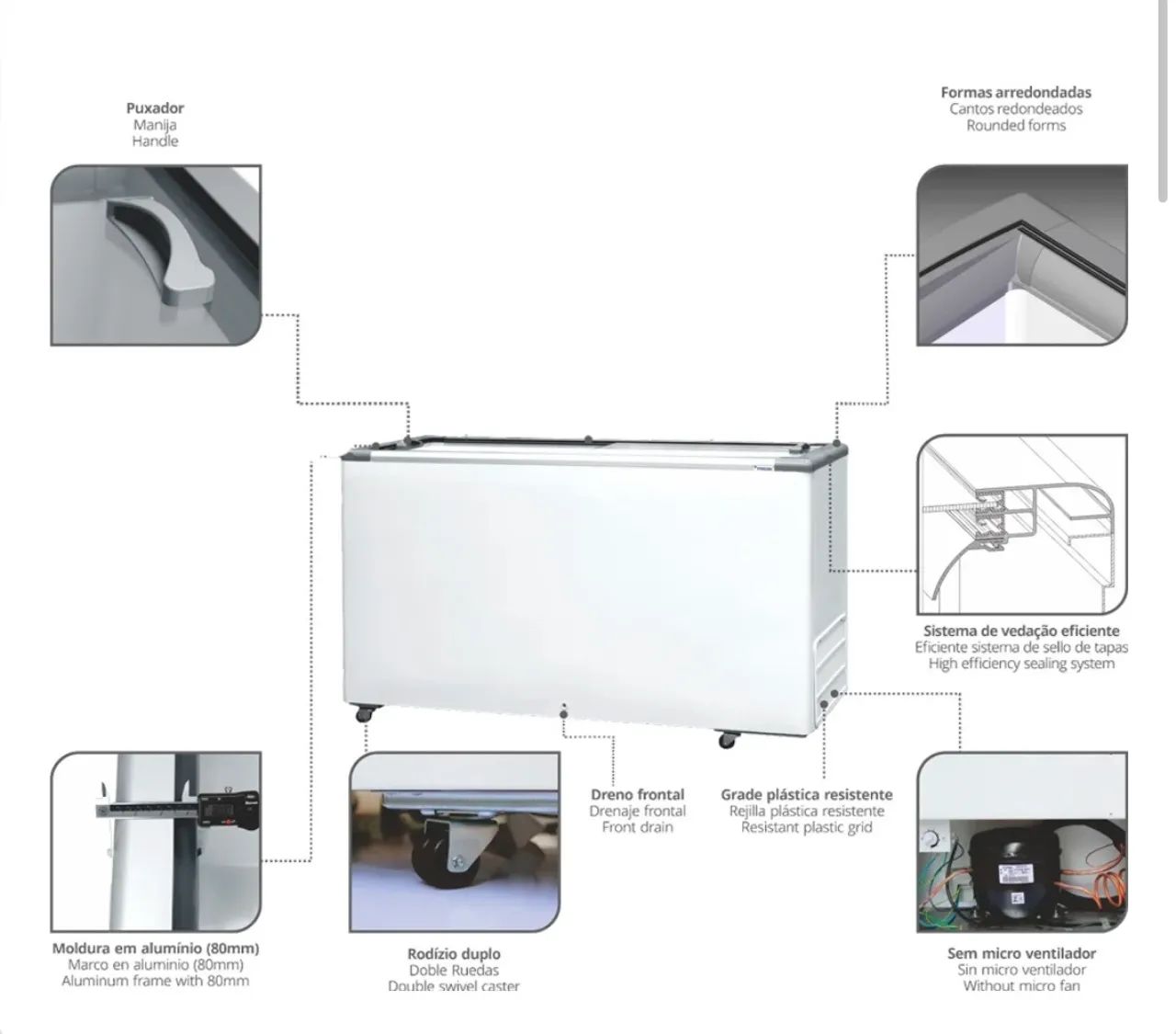 Freezer Horizontal expositor NOVO - Foto 2