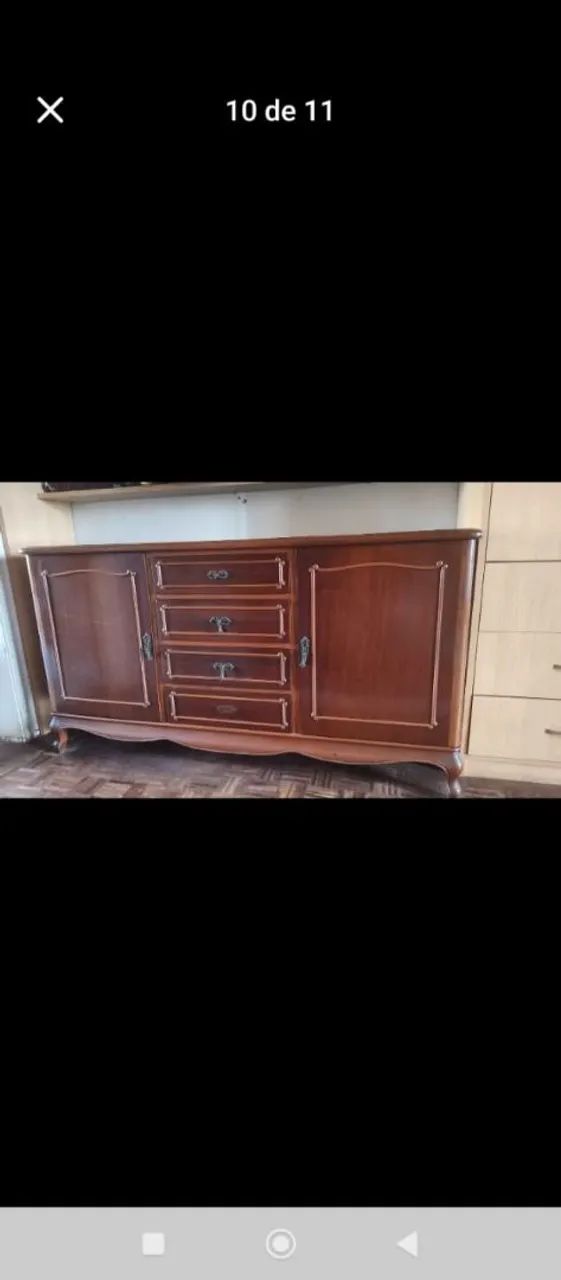 Solid wood sideboard.