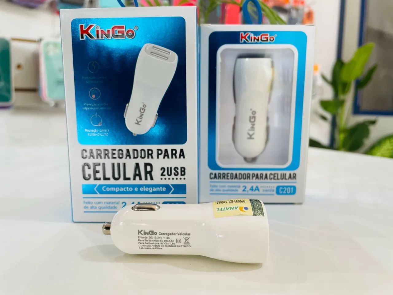 Carregador de Celular 2 USB Kingo 2,4A - Foto 4