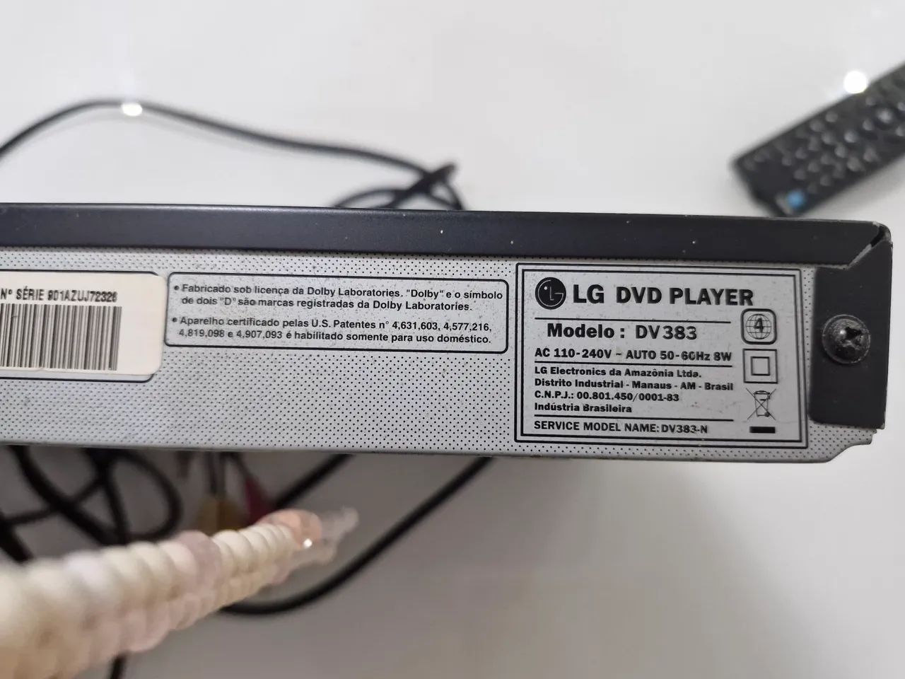 DVD player LG DV383 com função Karaokê - Foto 2