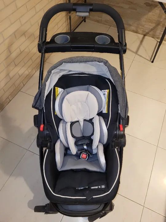 Carrinho de passeio c/ bebê Conforto - Graco - Foto 5