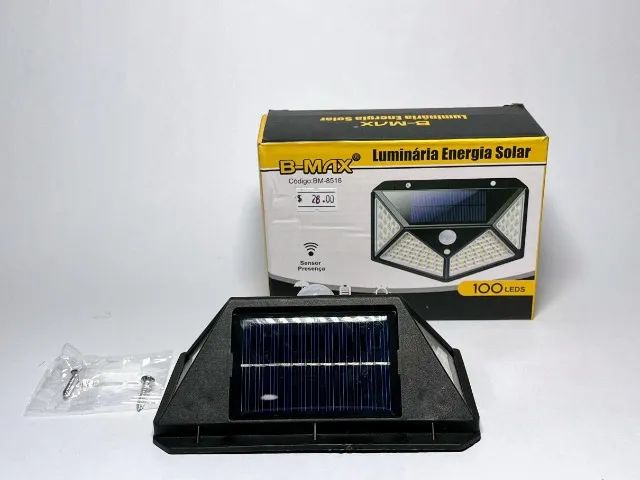 Luminária Energia Solar ( Sem Fio, Sensor de Presença) - Foto 2