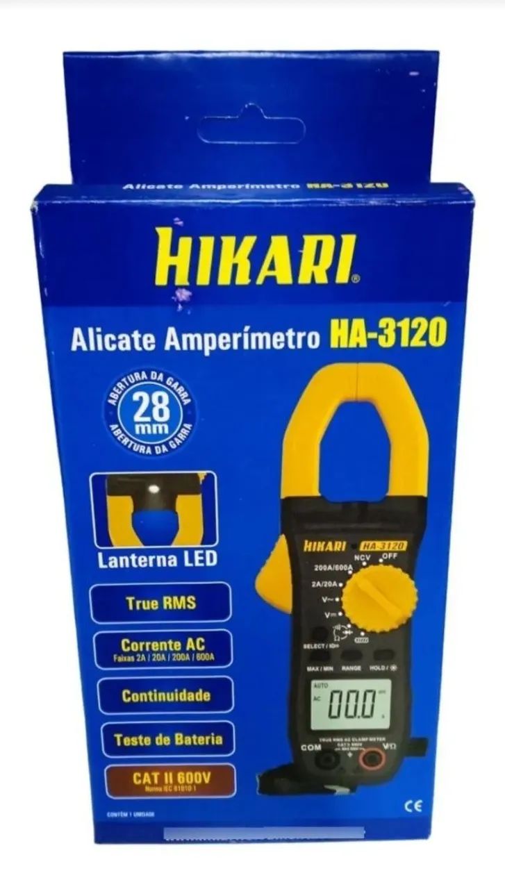 Multímetro Alicate Amperímetro Digital HIKARI HA-3120 - Foto 3