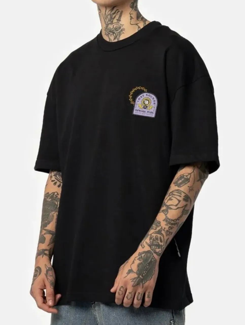 camiseta preta oversized lost original nova com etiqueta 