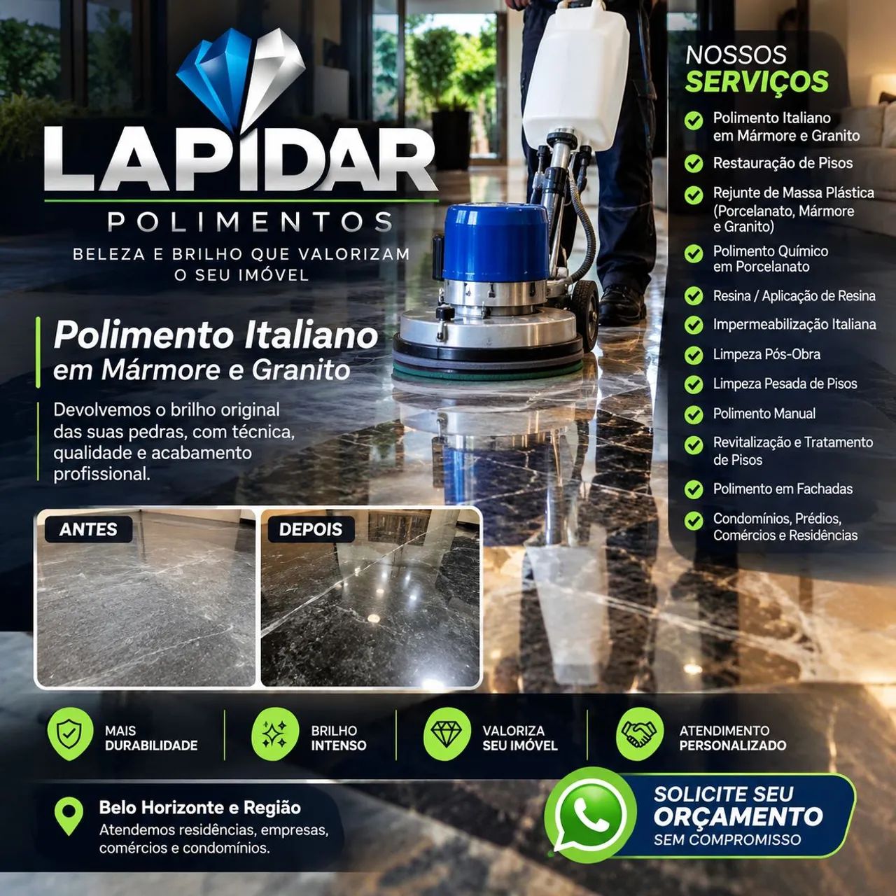 Limpeza de pisos 