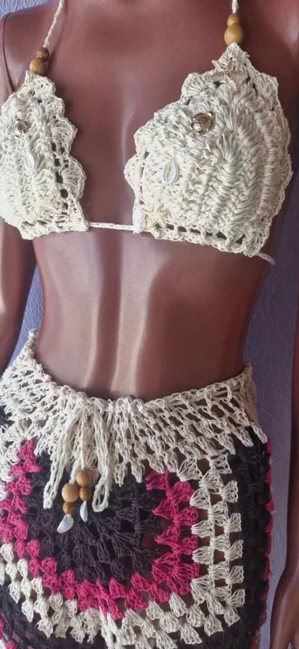 Conjunto de crochê  - Foto 2