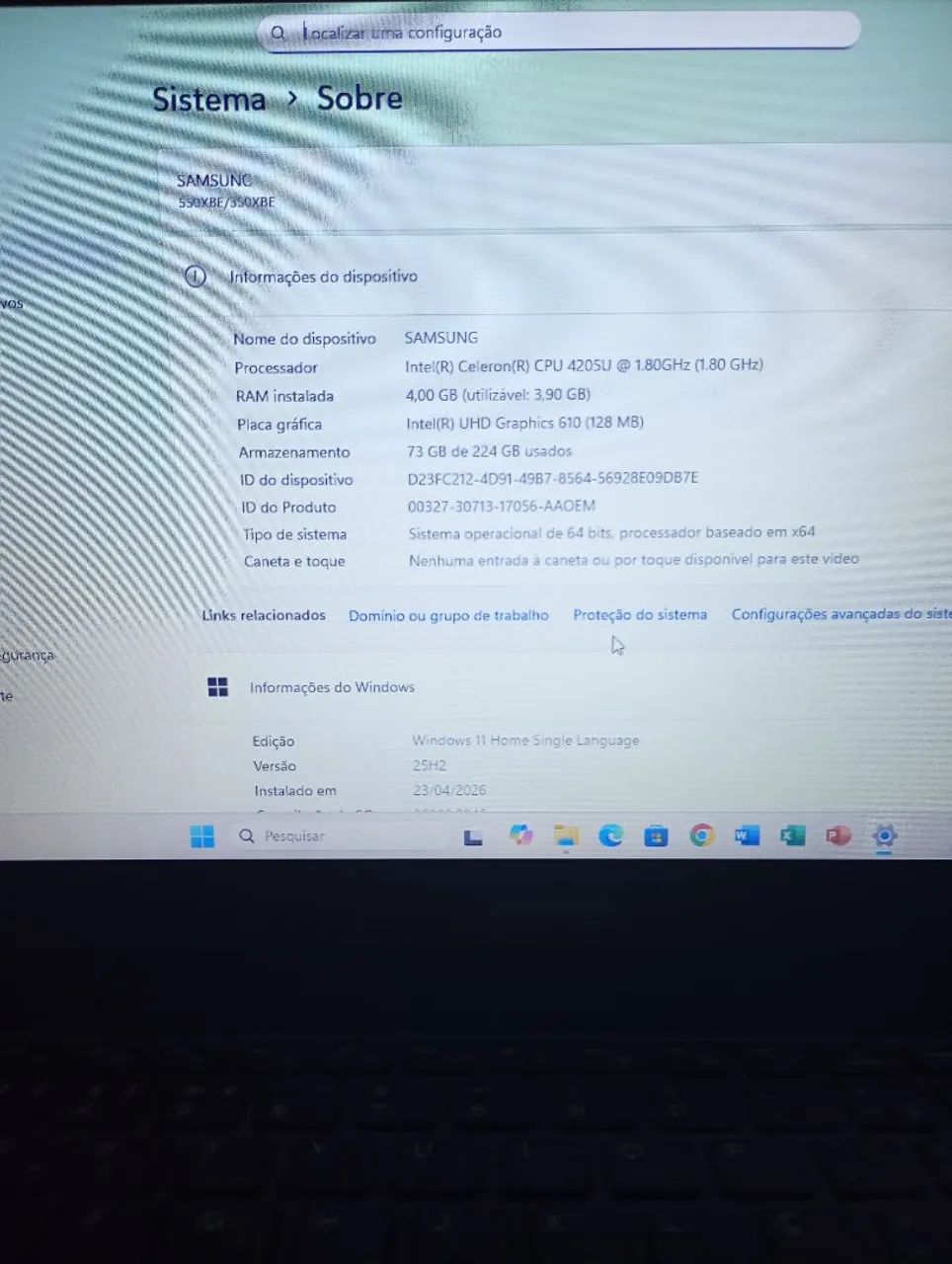 Notebook Samsungo com 3 meses de garantia! Muito bom para estudar... - Foto 2