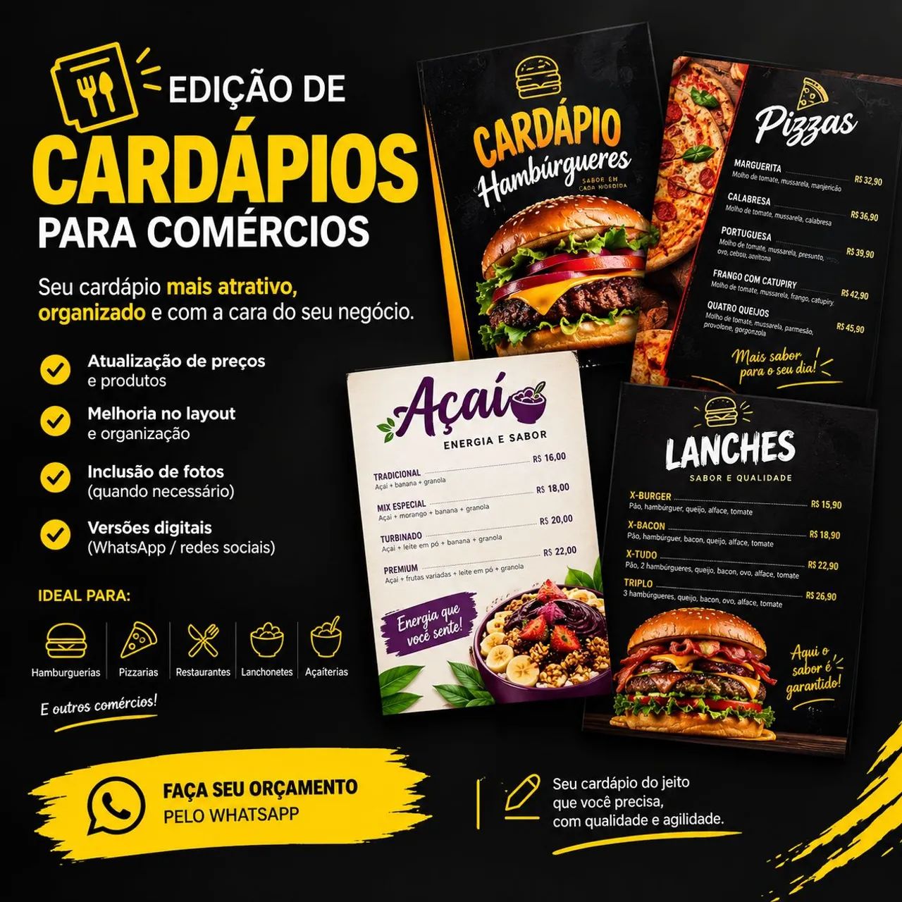 Edição de Cardápios e Gráfica:  - Foto 2