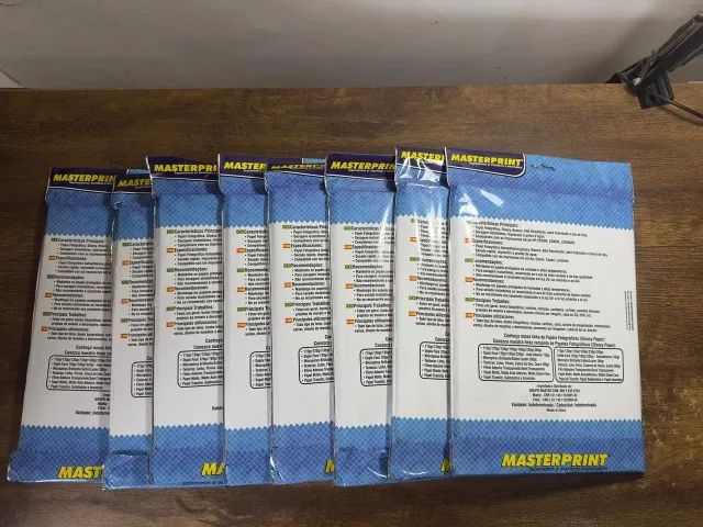 Papel fotográfico A4 glossy 180g masterprint branco - Foto 4