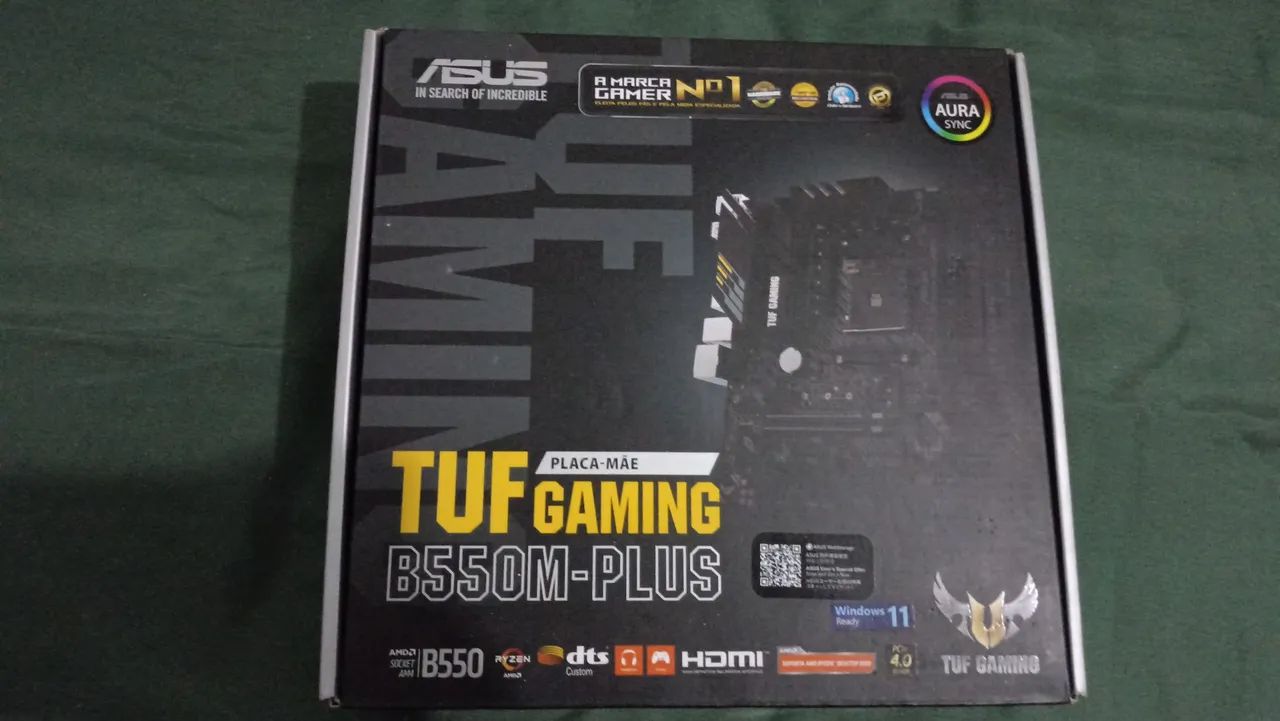 Placa mãe b550-PLUS Asus tuf (com defeito)
