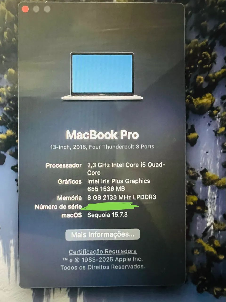 Macbook Pro 2018 13 pol. Core i5 - 8GB Ram - 256GB - Touch Bar