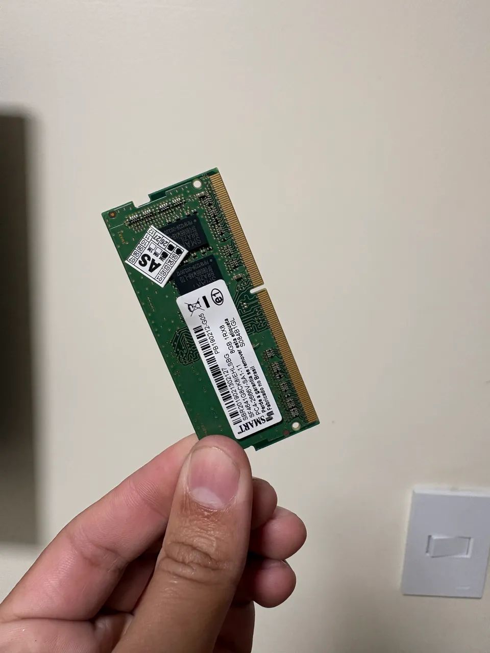 Memória ram 8gb ddr4 not
