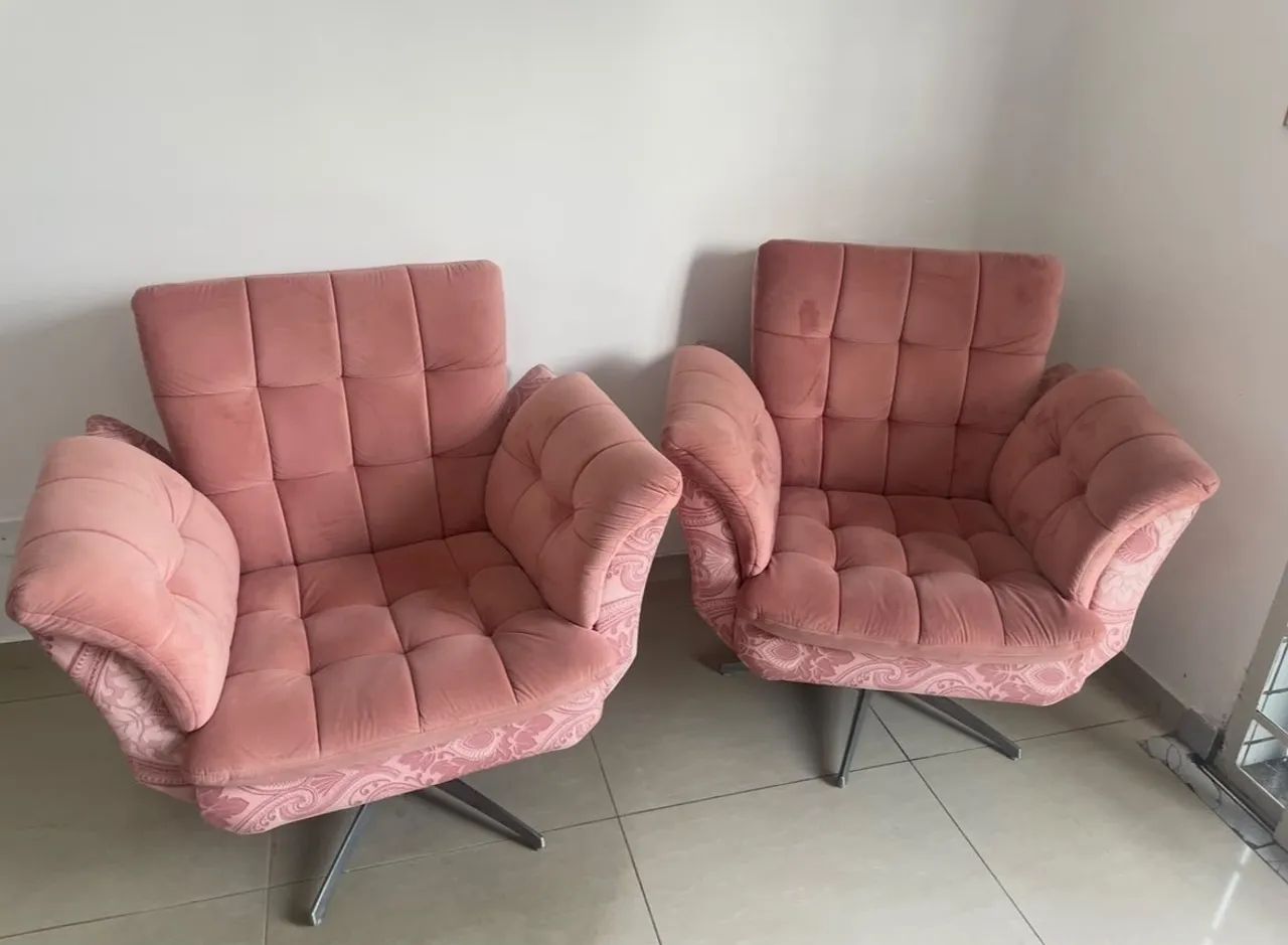 Poltronas impecáveis giratórias - Foto 5