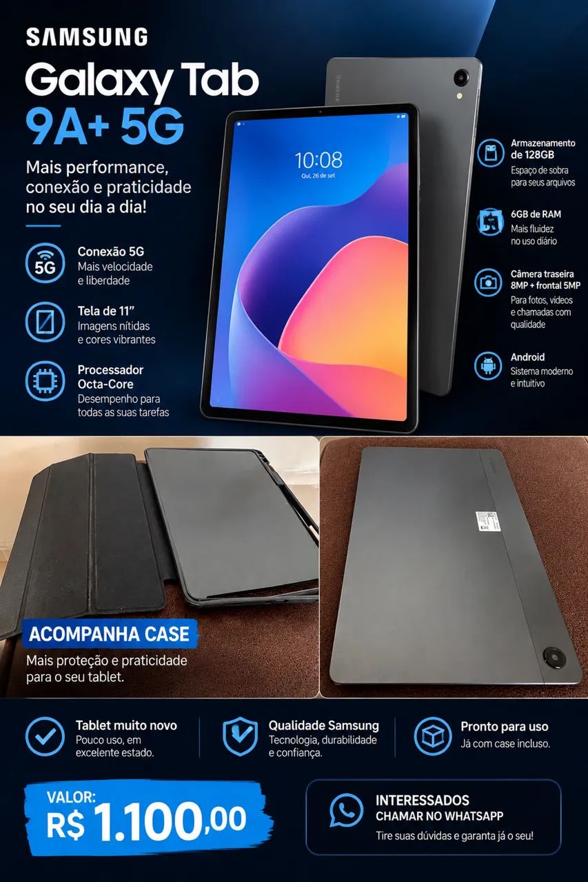 Tablet Samsung Tab9A + 5G - Foto 5