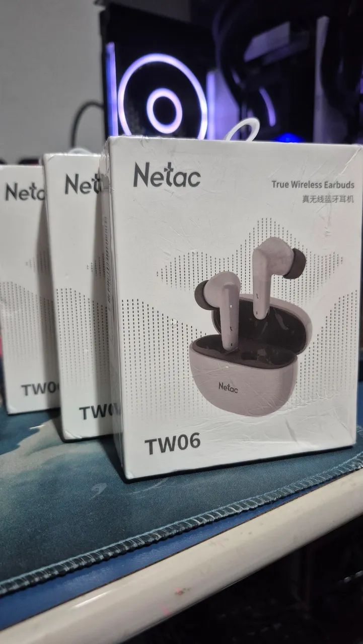 Fone de ouvido bluetooth com redução de ruído 