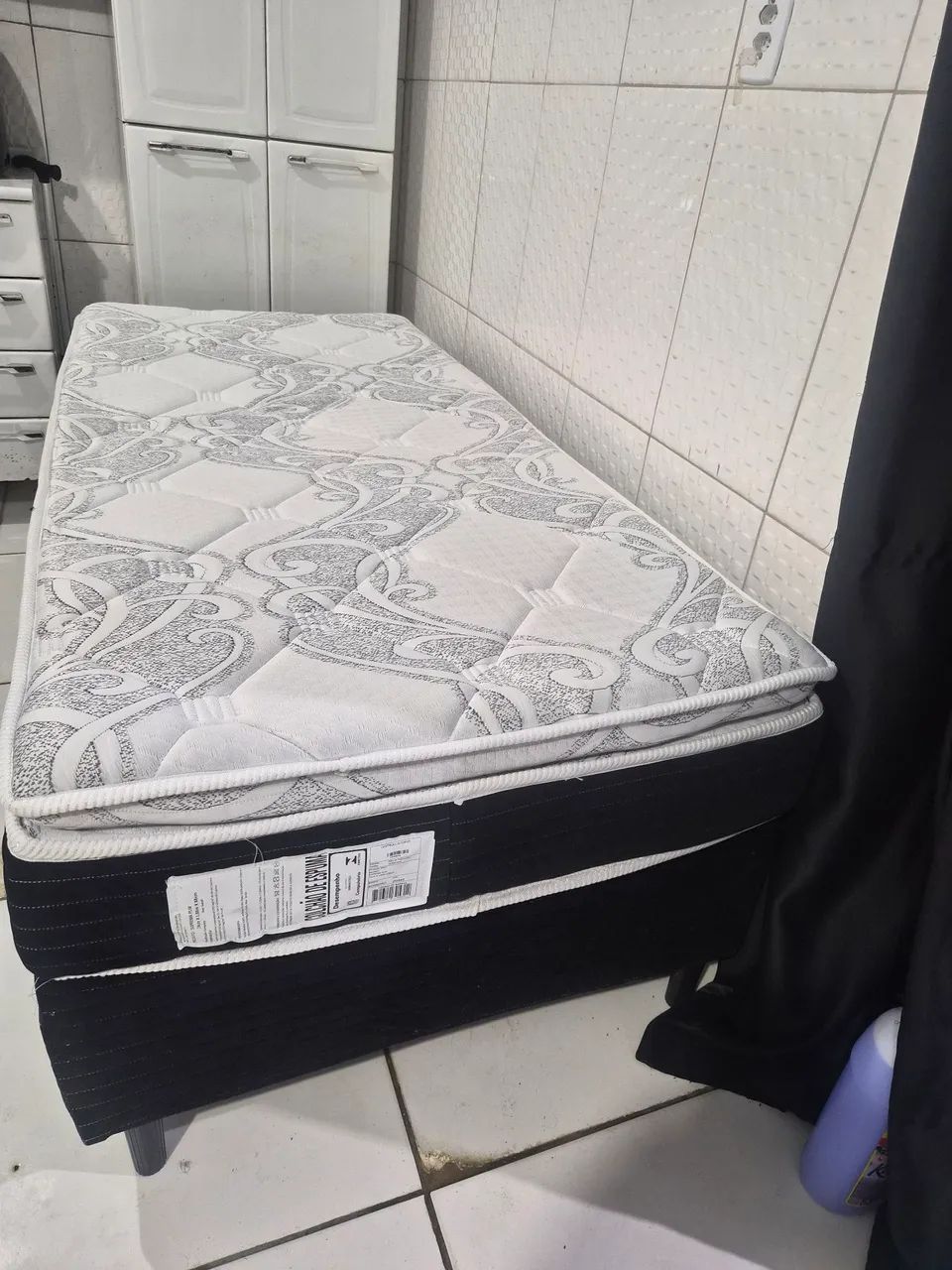 Cama Box Solteiro D33 Bonsono + Pillowtop - Super Conservada
