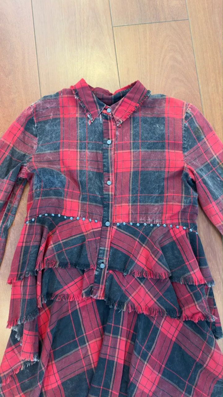 camisa xadrez ZARA P - Foto 4