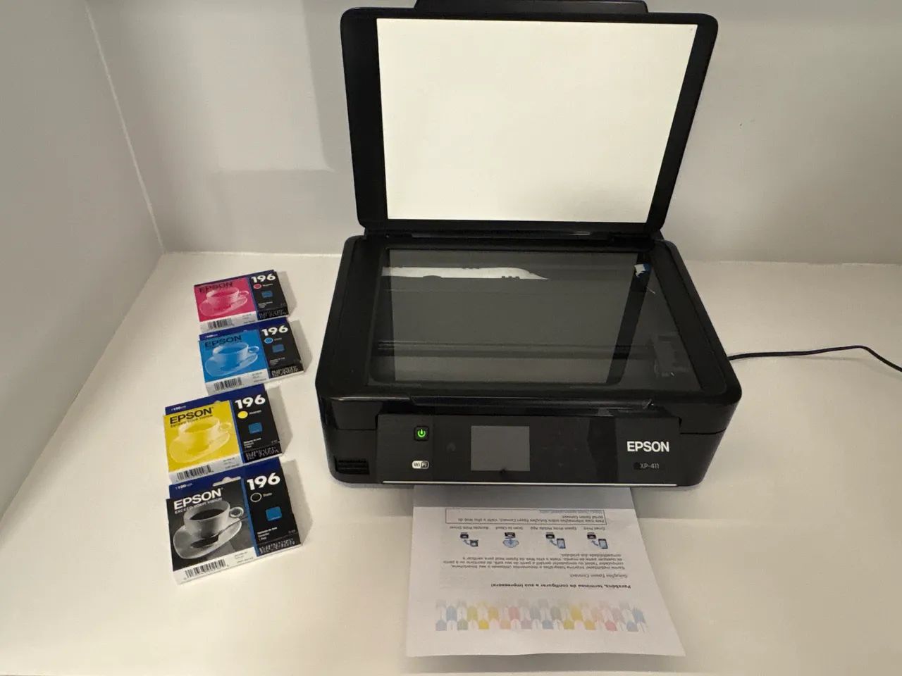 Impressora Jato de Tinta Colorida Epson XP411 33ppm, Wifi, Gratis Kit Tinta Original. - Foto 3
