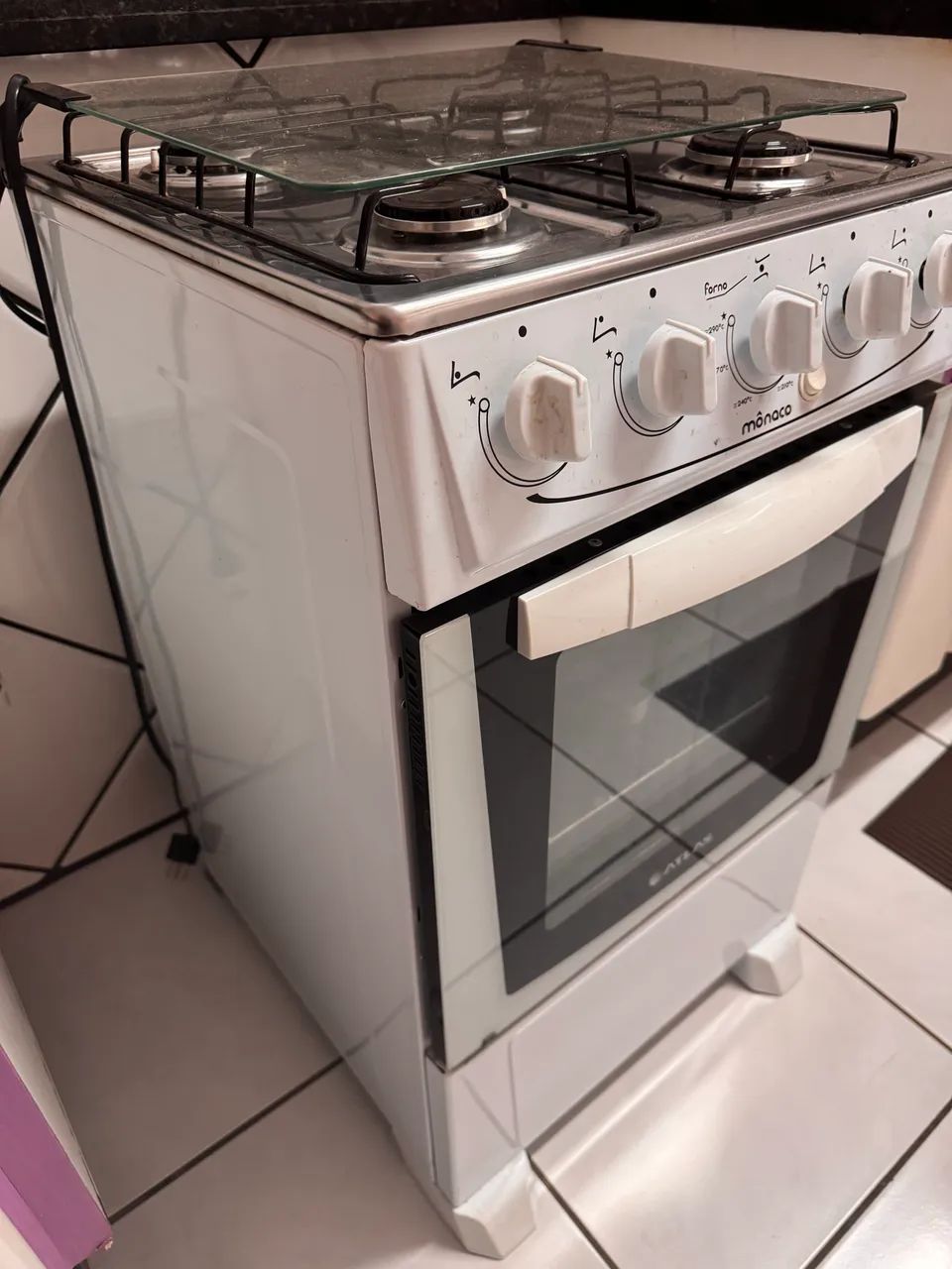 Fogão 4 bocas acendimento automático 