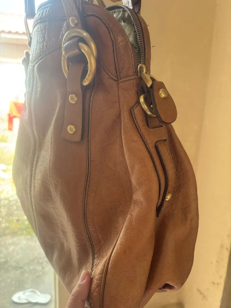 Bolsa fórum vintage couro legítimo  - Foto 3