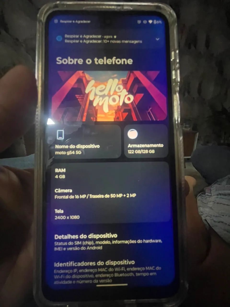 CELULAR MOTOROLA G54 128GB - Foto 2