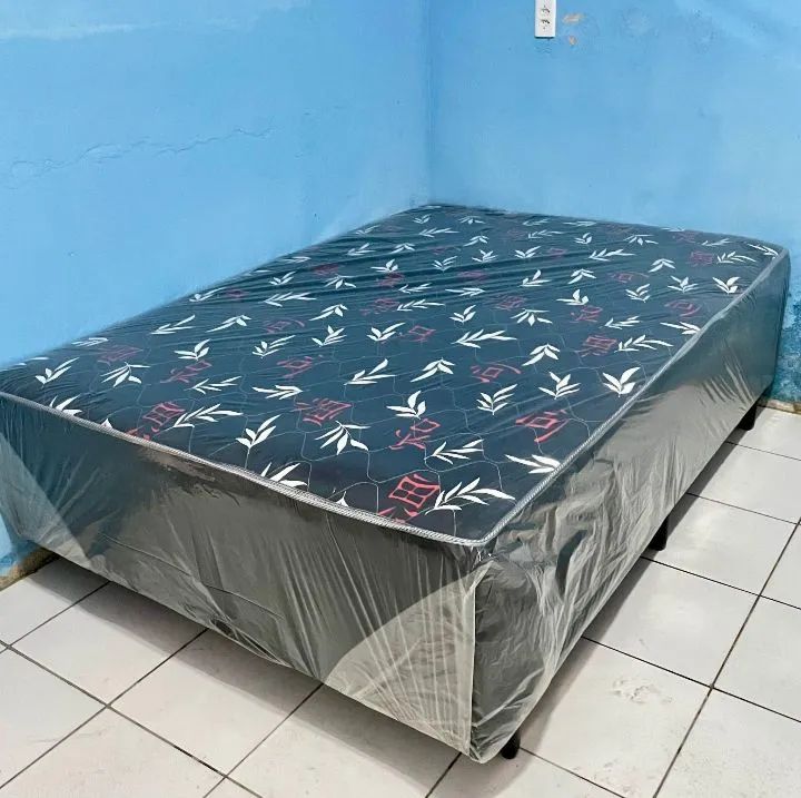 Cama box de casal conjugada (+Espuma)