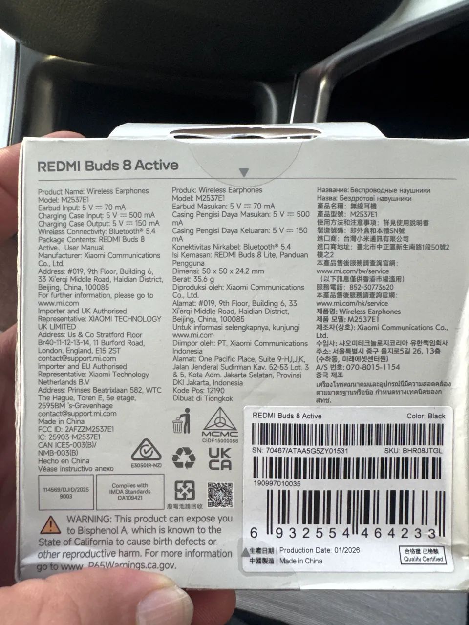 Fone Xiaomi Redmi Buds 8 Active - Foto 3