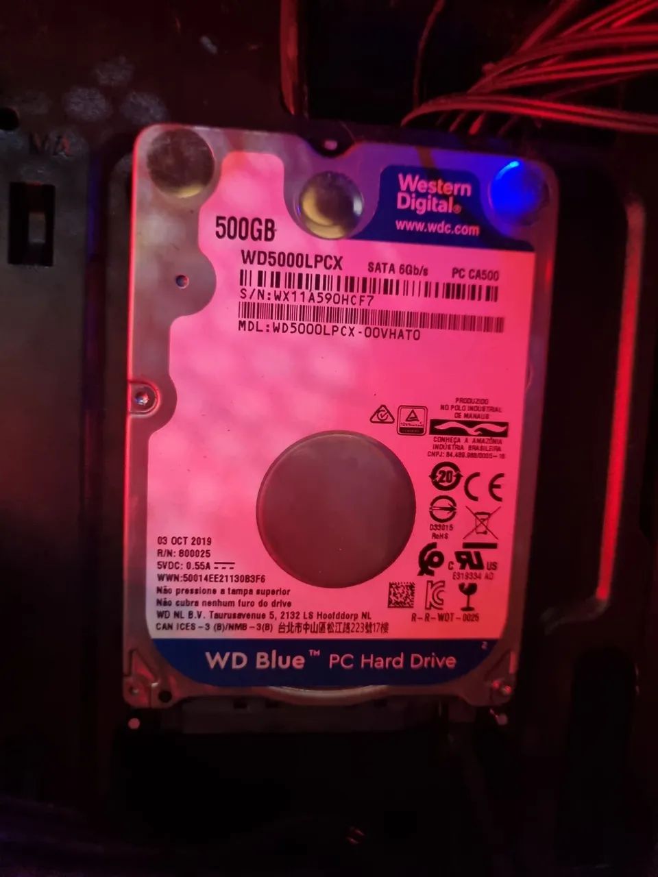 HD 500gb WD Blue - Foto 3