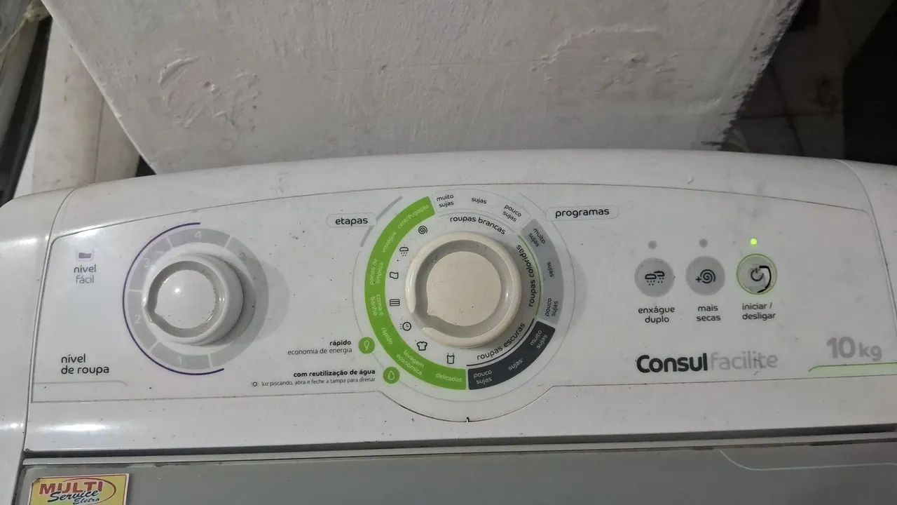 Peças variadas de máquina de lavar. 