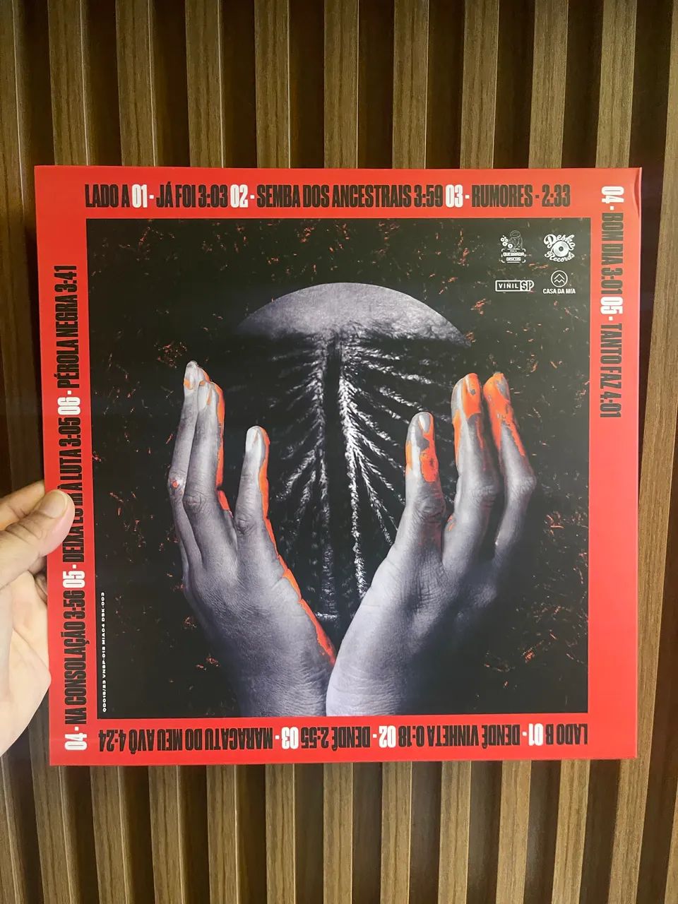 LP Janine Mathias - Dendê - vinil laranja esfumaçado  - Foto 3