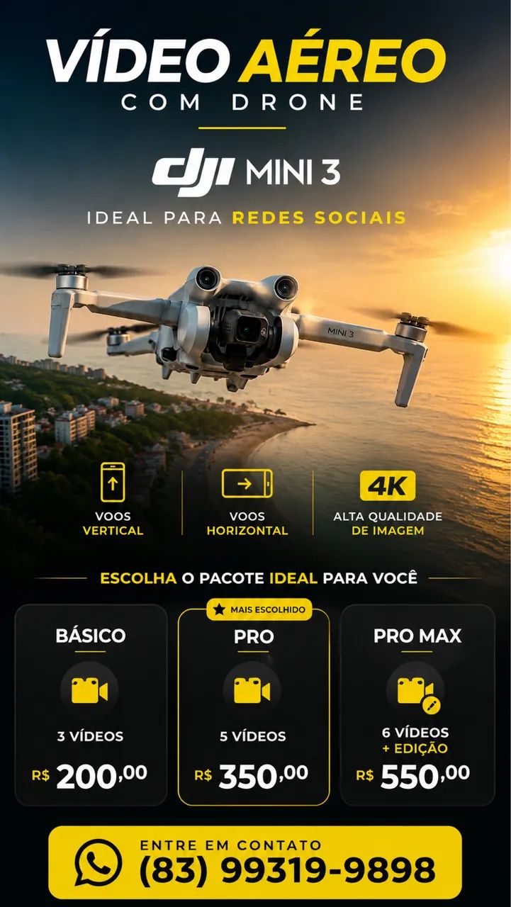 Voos de drone ( IMAGENS AÉREA ) Dji mini 3  - Foto 2