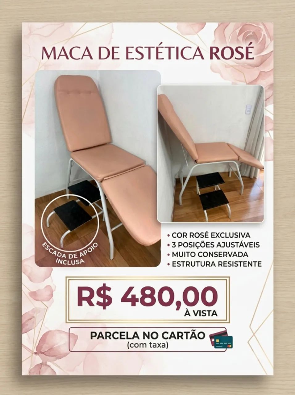 Maca 3 posições com escada