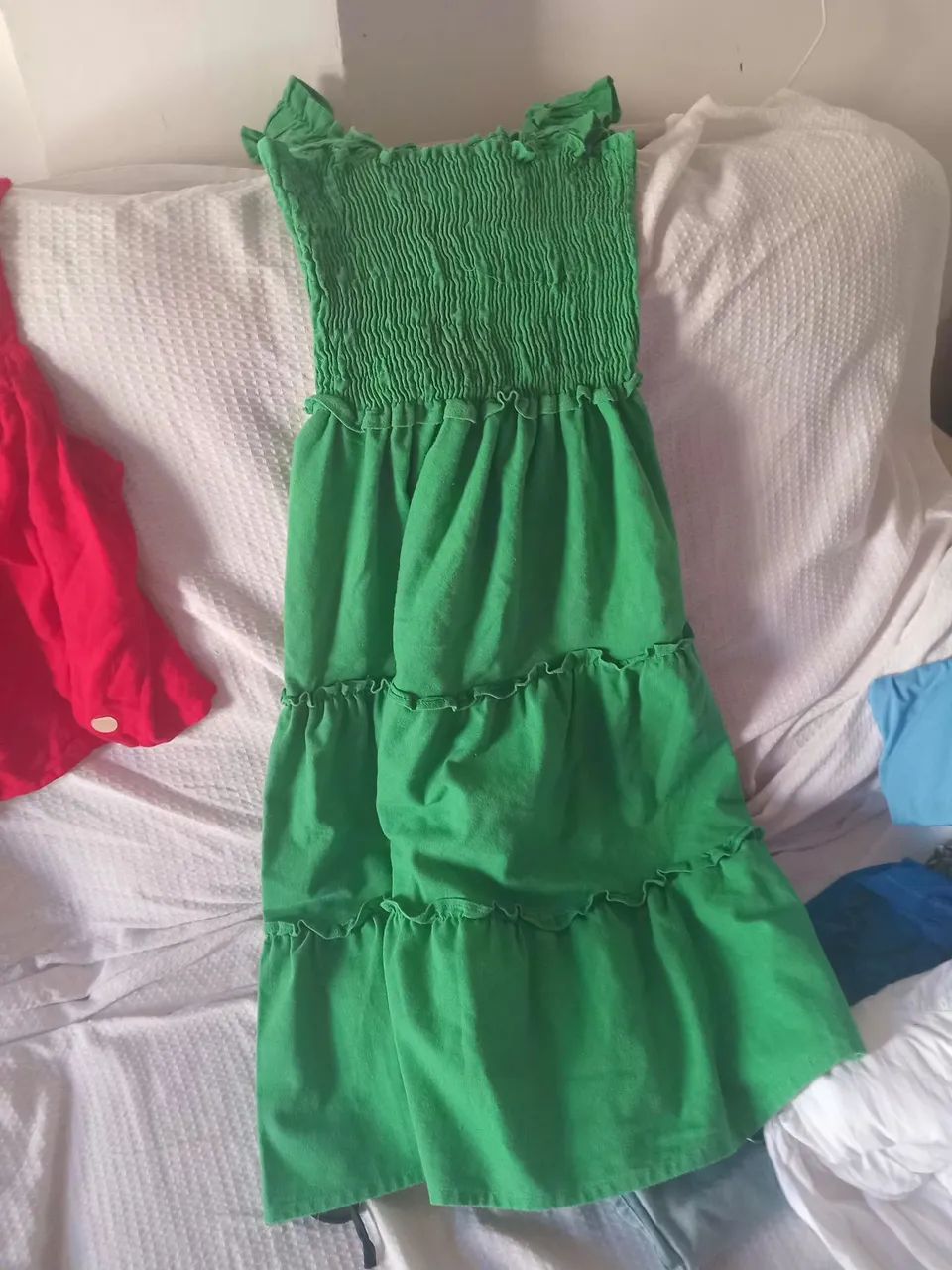 Vestido verde elegante e bonito usado,mas conservado!! - Foto 2