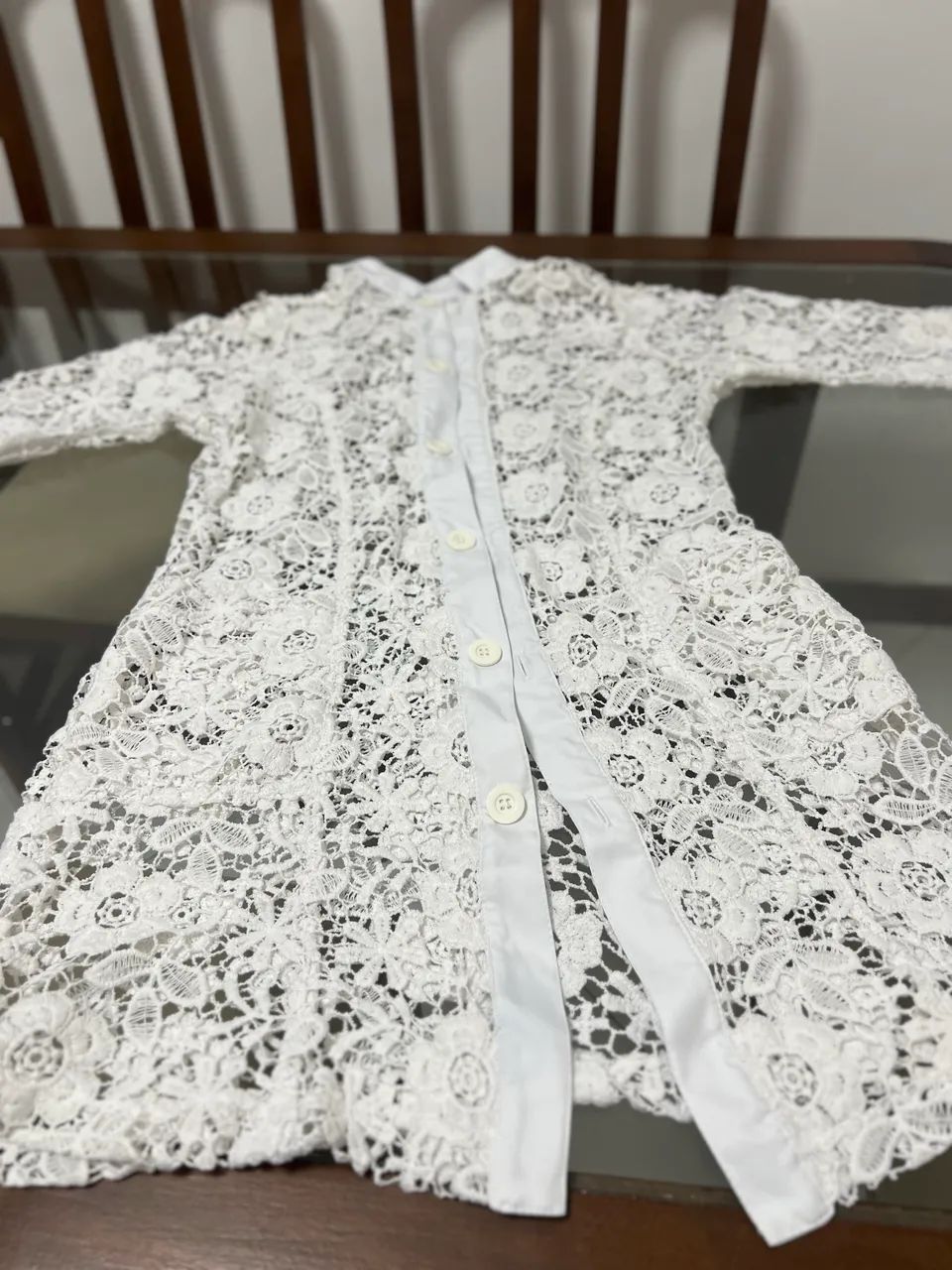 Jaleco de renda  - Foto 4