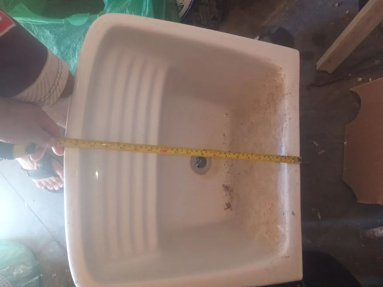 Tanque de louça com coluna marca logasa 53x48x28 - Foto 3