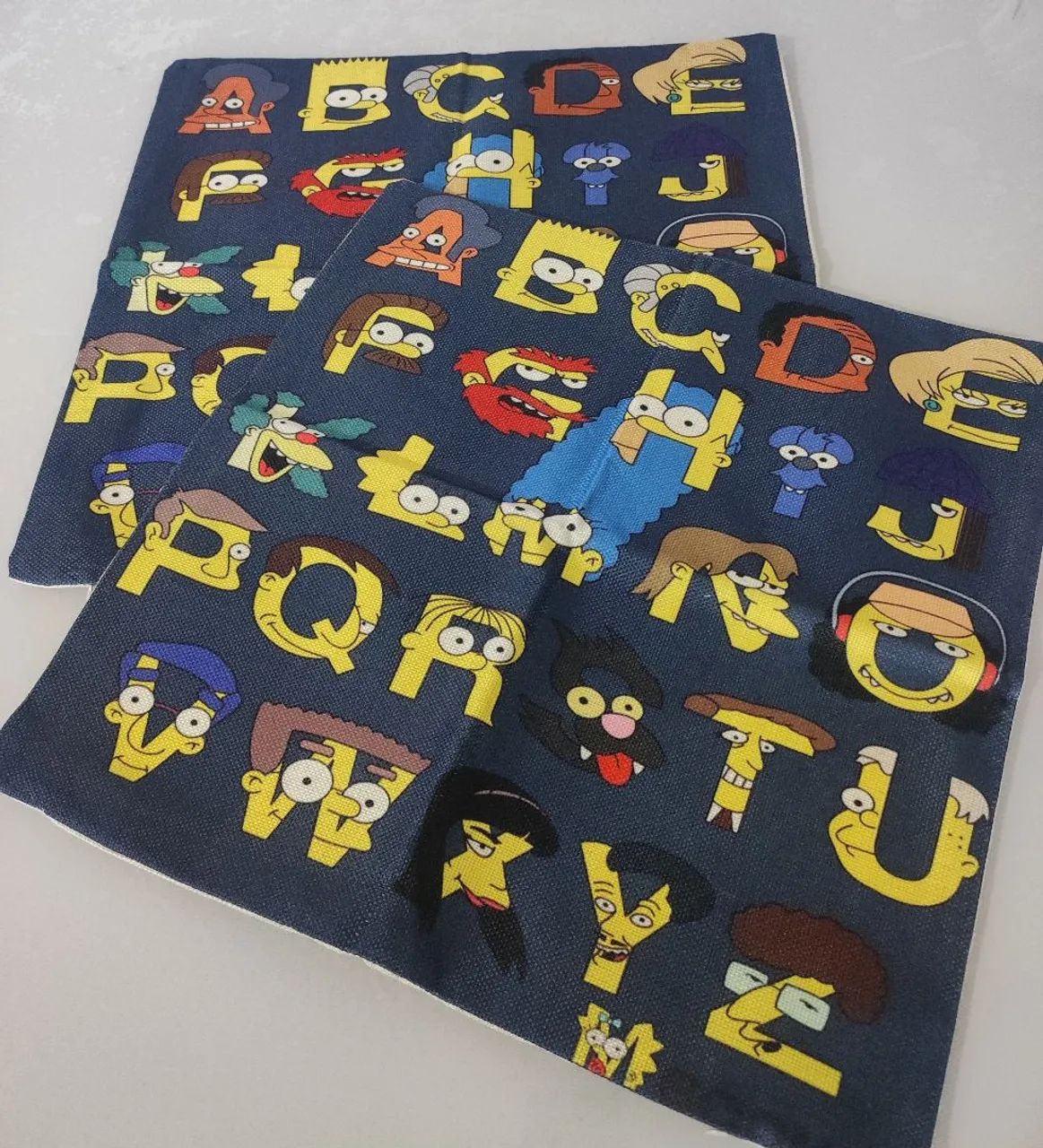 Capas de almofadas Simpsons - Letras - Foto 3