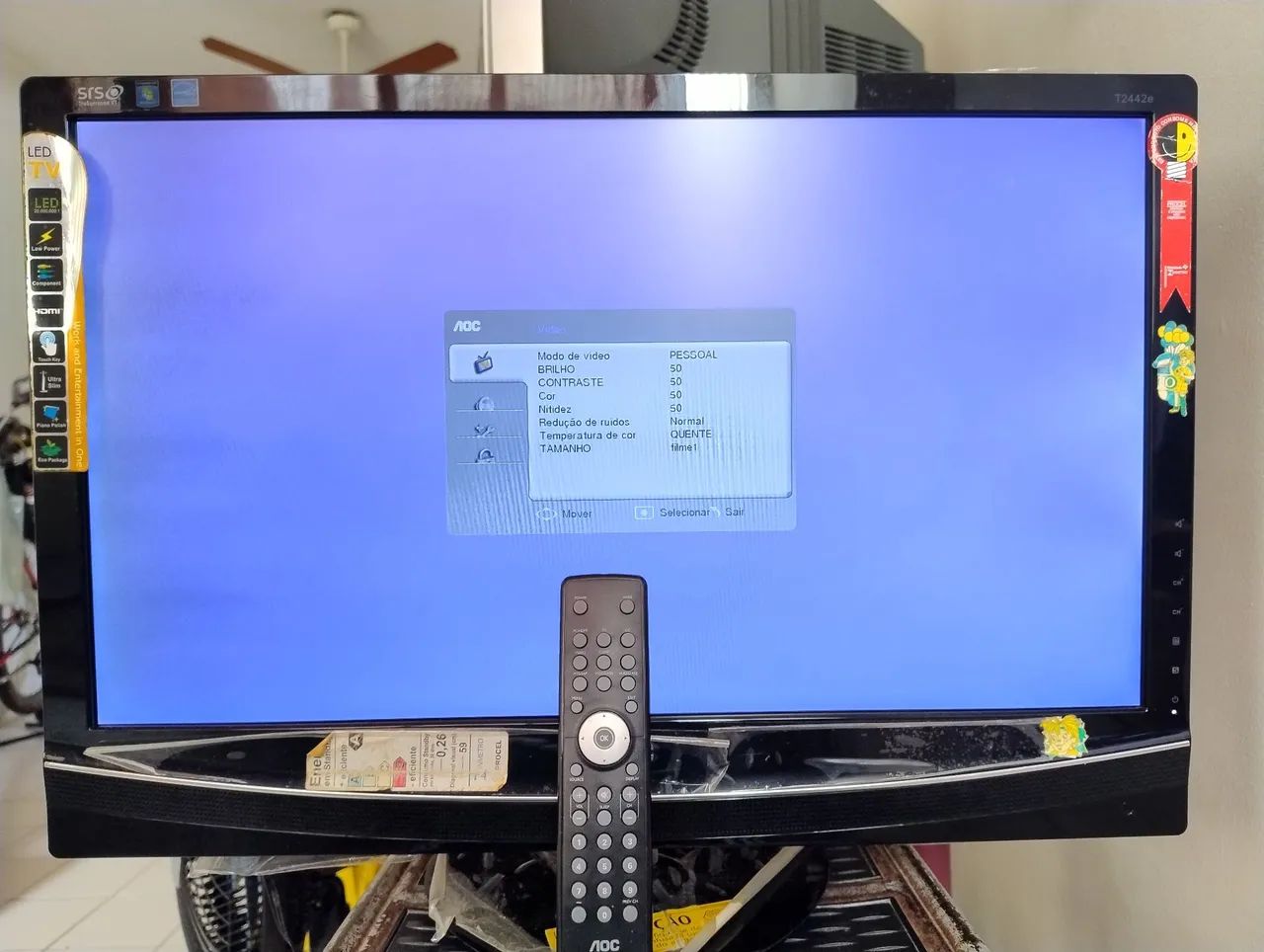 Monitor TV AOC 24" LED T2442E - Foto 2