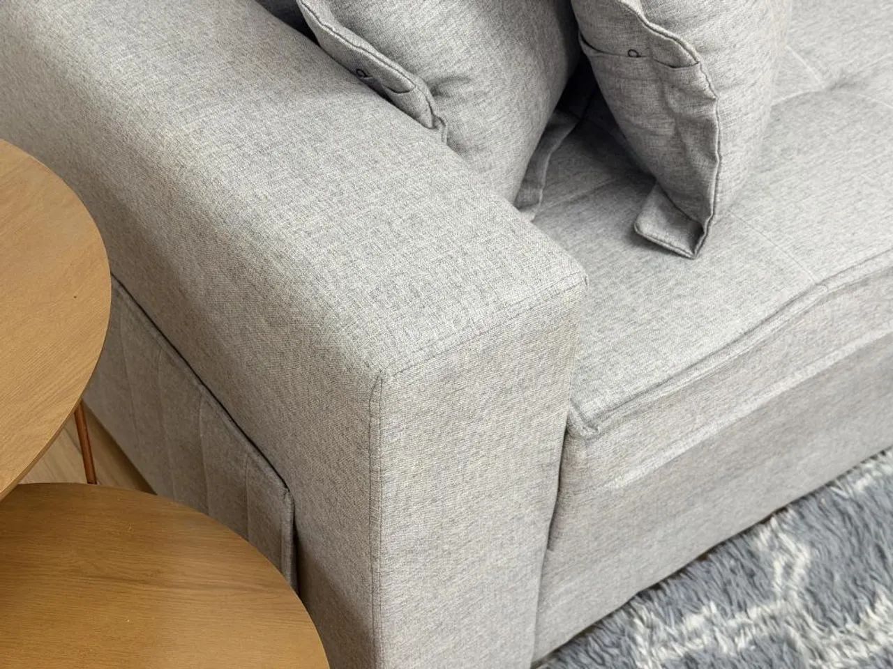 Sofá 3 Lugares Noruega Living Molas Bonnel - Cinza Linho - Foto 4
