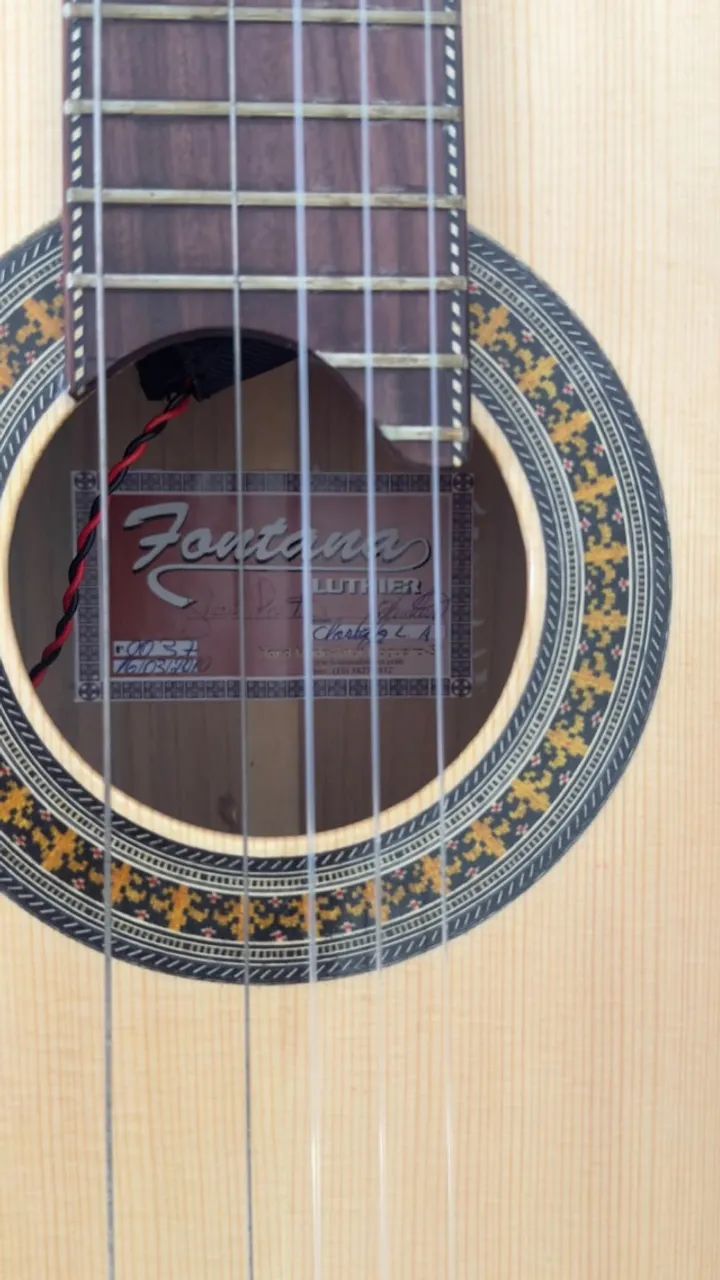 violão clássico fontana luthier nylon com case