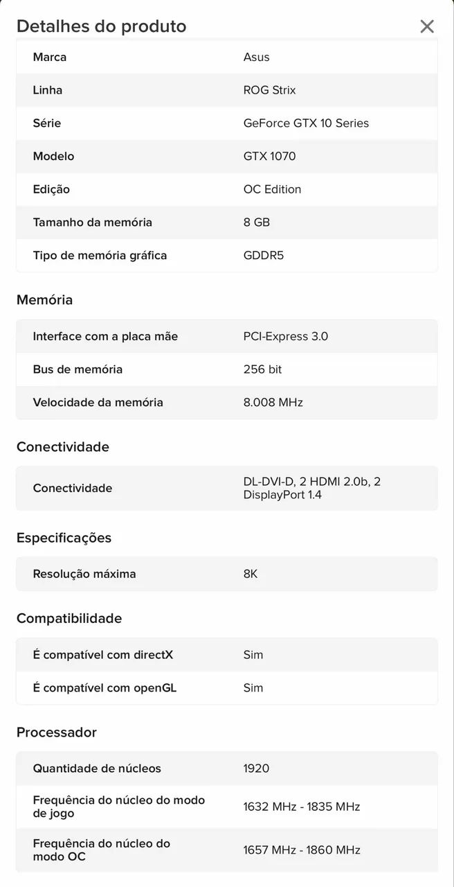Pc Game i7 10700 GTX 1070TI 8gb e 36g ram - Foto 5