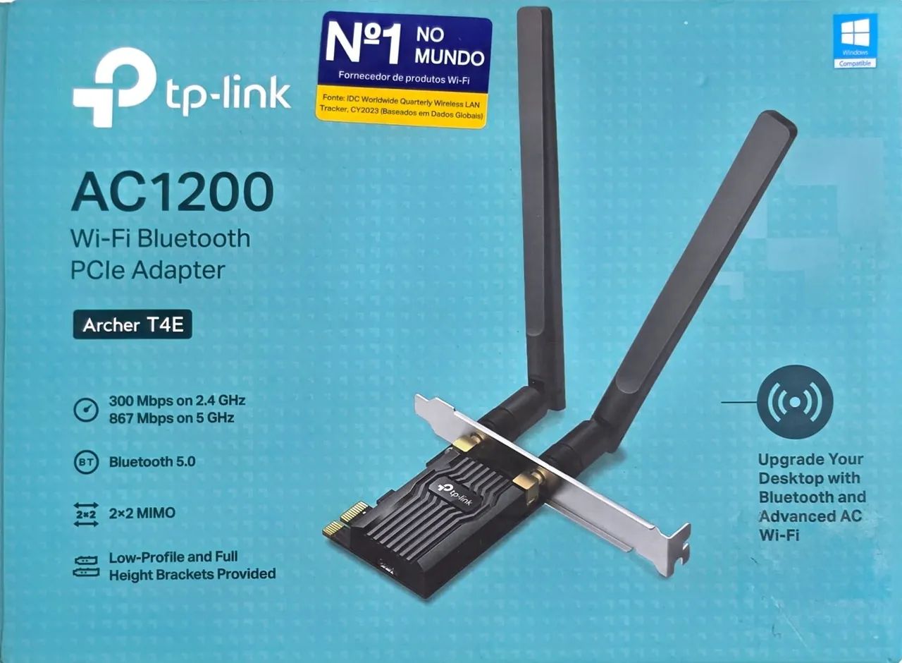 Adaptador Placa de Rede TP-Link Ac1200 Wi-fi Wireless  - Foto 2