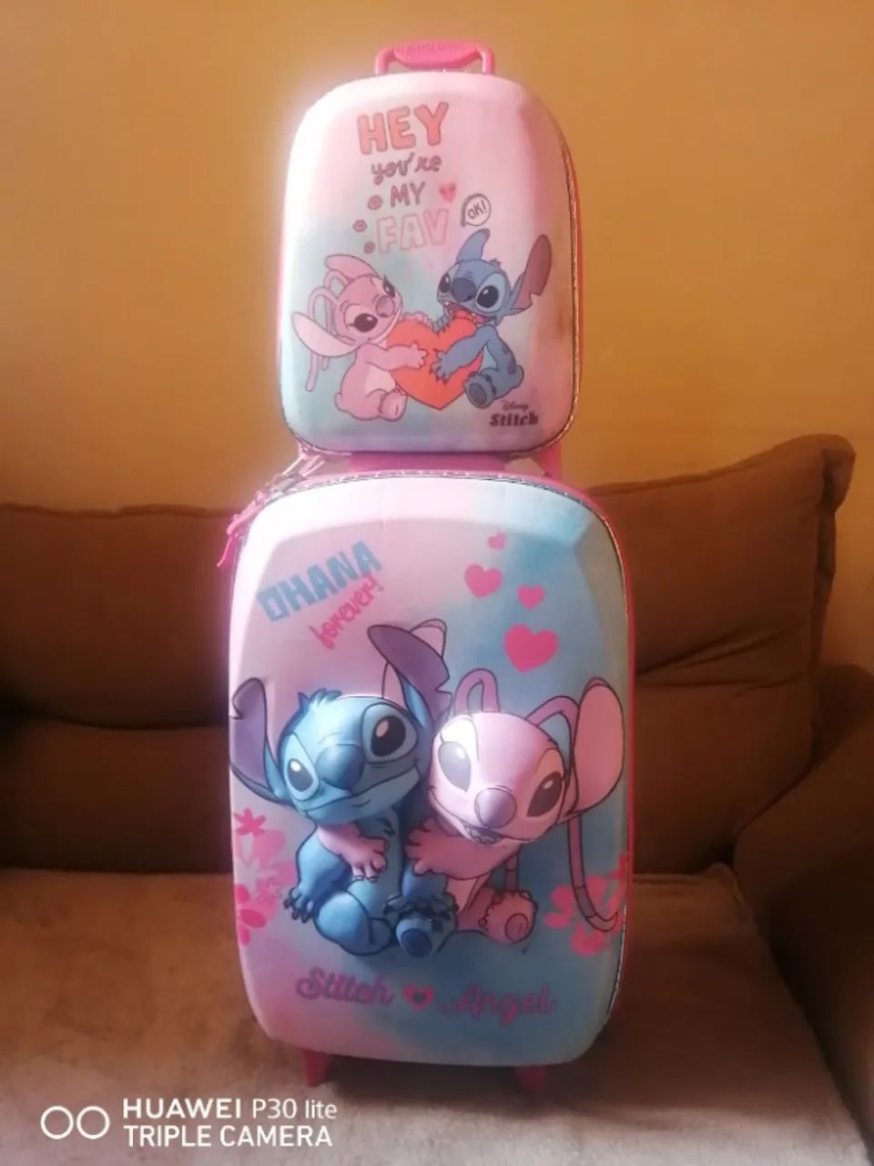 Kit Mochila 3D + Lancheira Stitch Disney - Foto 3