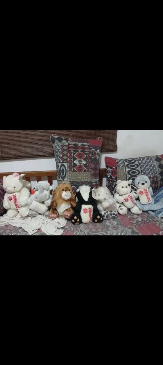 Pelucias parmalat anos 90.vendo cada ou lote.