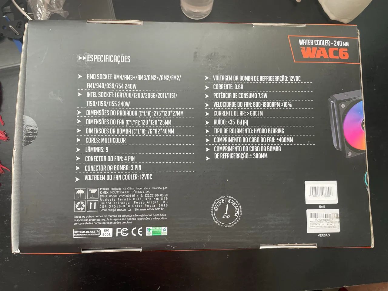 Water Cooler 240mm WALG RGB  - Foto 6