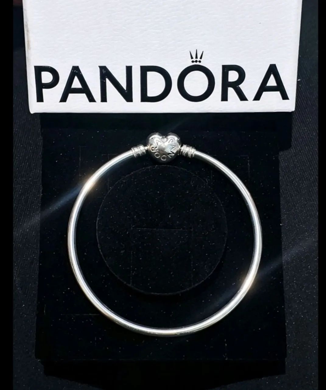 Bracelete Rígido Coração Pandora Original 