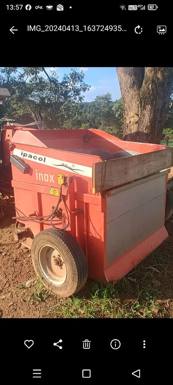 Vendo vagão com misturador e balança - Foto 2