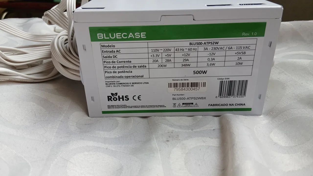 Fonte 500W Bluecase  - Foto 2