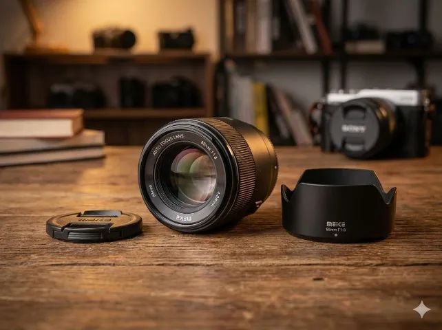 Lente Meike 85mm f/1.8 AF Sony E-Mount - Foco Automático e Bokeh Profissional